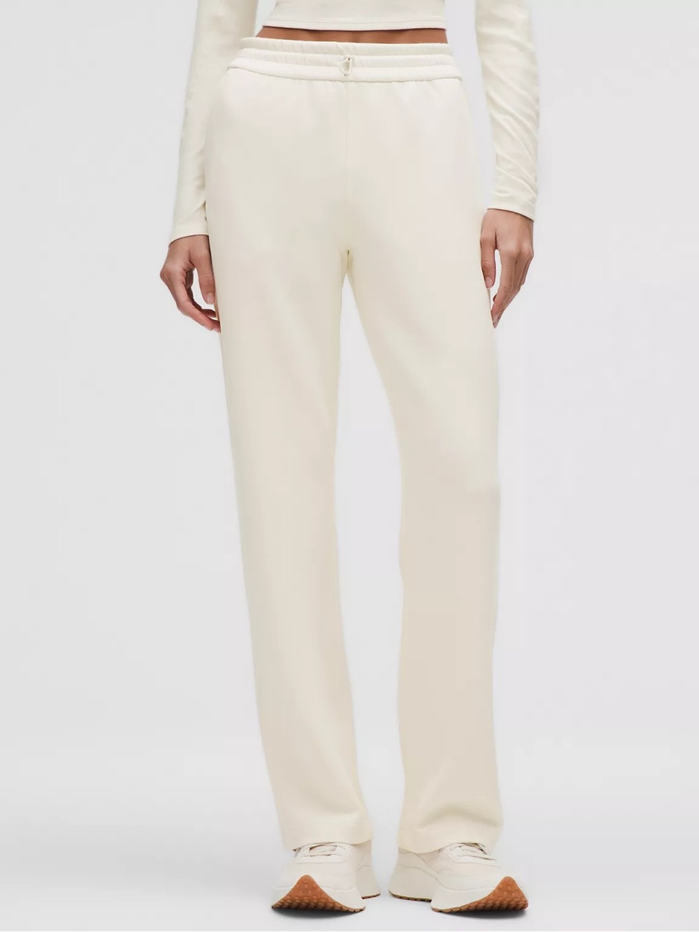 lululemon athletica Cream Straight-Leg Track Pants